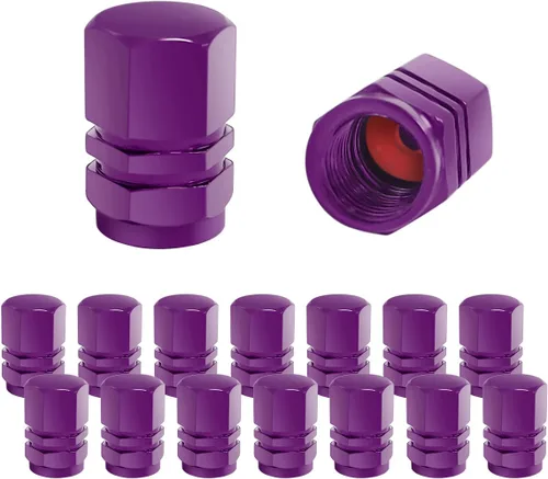 Vista 12 de Fekey&JF 16 tapones para válvulas de neumáticos de automóvil, impermeables, herméticas, universales, para automóviles, bicicletas, camiones, Rosado
