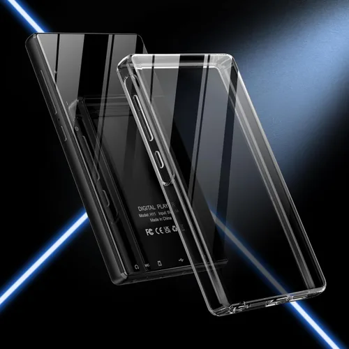 Vista 6 de Estuche para Reproductor MP3 MECHEN X56, Estuche Transparente Resistente a Arañazos para Reproductor MP3 de 5.0 Pulgadas con Orificio para Cordón.