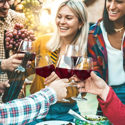 Vista 6 de 4 Piezas Copas de Vino de Plástico de 15 oz con Tallo, Copas Transparentes Irrompibles para Hogar, Boda, Campamento, Viaje, Copas de Vino Flotantes