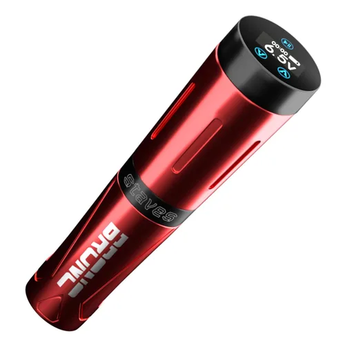 Vista 8 de BRONC Máquina de tatuaje inalámbrica de pentagrama Rotary Pen Style Supply Motor sin núcleo 1800mAh Batería Power (verde)