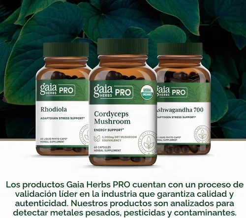 Vista 6 de GAIA HERBS PRO Cordyceps Mushroom - 60 Caps
