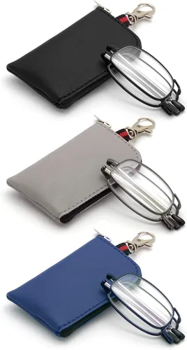 Vista 9 de Folding Reading Glasses, Key Chain Bag Readers Compact Easy Carry Readers Glasses