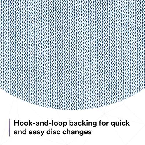 Vista 6 de 3M Xtract Net Disc 310 W, 120+, 6 pulgadas, troquelado 600Z, paquete de 50 discos de lijado con velcro, prácticamente libres de polvo, opción