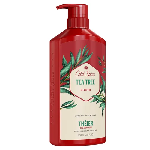 Vista 10 de Old Spice Champú de Árbol de Té para Hombre, Cabello Más Sano, Más Lleno, Más Hidratado, 21.9 Fl Oz Cada Uno, Pack de Dos
