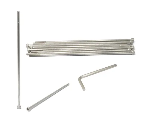 Vista 84 de iexcell Kit de tornillos de cabeza hexagonal de acero inoxidable 304, 100 unidades M2 x 0.157 in, paso de rosca de 0.016 in