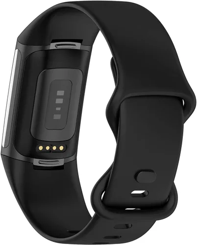 Vista 8 de Correas deportivas compatibles con Fitbit Charge 5 Smartwatch Accesorio, correa de reloj de silicona suave, pulsera de repuesto para Charge5