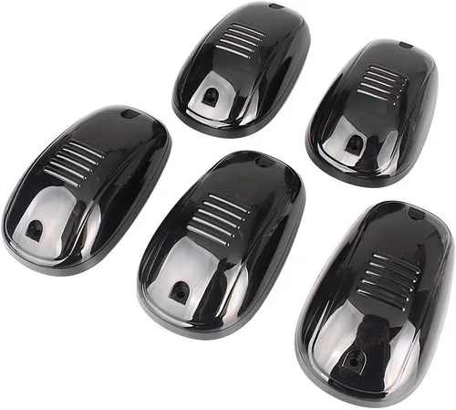 Vista 8 de 5 luces marcadoras de cabina, compatibles con Dodge Ram 1500 2500 3500 4500 5500 2003-2018 con lente ahumada, carcasa LED ámbar, luces de techo