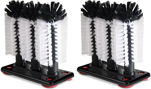 Vista 8 de Limpiador de cepillos para lavadora de vidrio - 3 cepillos por base