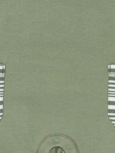 Vista 3 de Burt's Bees Baby Enterizo para bebé niño, 100% algodón orgánico de una sola pieza de manga corta, overol de manga larga