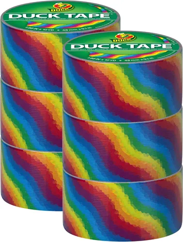 Vista 12 de Duck Brand Cinta adhesiva Duck impresa, 6 rollos, yute (283713_C)