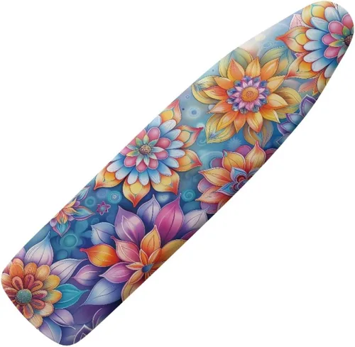 Vista 10 de Art Daisy - Funda para tabla de planchar de tamaño estándar, con borde elástico, 15 x 54 pulgadas, resistente al satén y abrasador, para el hogar