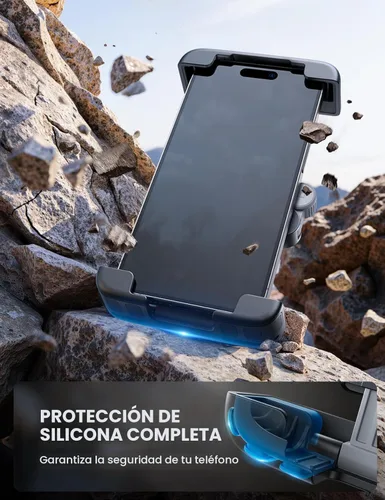 Vista 6 de Lamicall Soporte para teléfono de bicicleta y motocicleta - [Bloqueo rápido de 1s] Clip para teléfono celular de bicicleta, abrazadera para manubrio