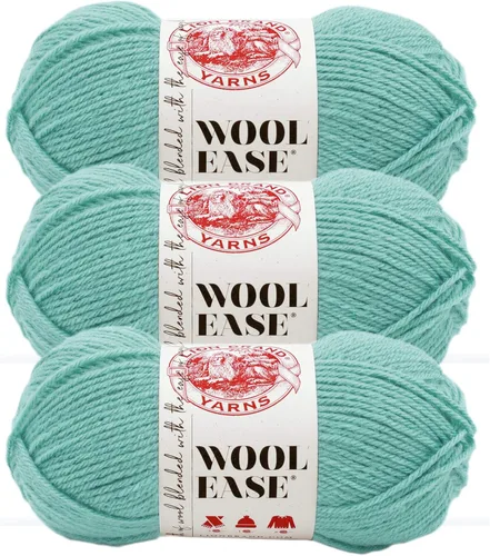 Vista 13 de Lion Brand Yarn Wool-Ease Yarn, Hilo de peso medio (Worsted-Weight) para tejer y hacer ganchillo, 1 paquete, Antler