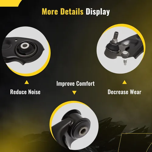 Vista 4 de TUCAREST K621949 K621950 (Par) Brazo de Control Inferior Delantero y Conjunto de Junta Esférica Compatible con VW Jetta 2011-2018 con Sedán de 4