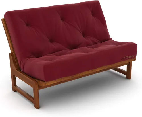 Vista 142 de Nirvana Futons Colchón de futón completo de 6 pulgadas, sarga azul marino, fabricado en Estados Unidos