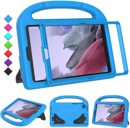 Vista 12 de Funda para niños para tablet Samsung Galaxy Tab A7 Lite de 8.7", protector de pantalla integrado, funda protectora con mango y soporte a prueba