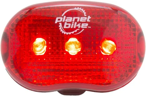 Vista 5 de Planet Bike Beamer 1 & Blinky 3 - Juego de luces para bicicleta, cabeza blanca/cola roja