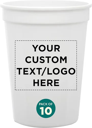 Vista 8 de Vasos de plástico desechables personalizados de 12 onzas. Juego de 10/50/100, paquete personalizado a granel, perfecto para verano, eventos