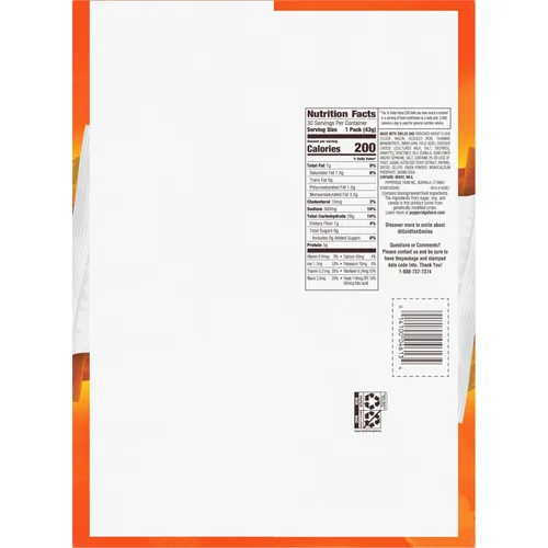 Vista 89 de Goldfish Galletas de Queso Cheddar, Galletas de Snack Horneadas, Paquetes de Snack de 1 onza para Llevar, Caja de 20