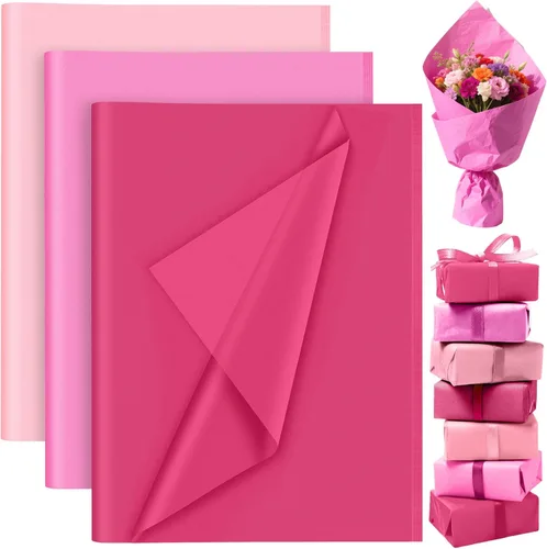 Vista 11 de PLULON 60 hojas de papel de seda amarillo a granel para bolsas de regalo, papel de regalo de cumpleaños, papel de regalo de Pascua, boda