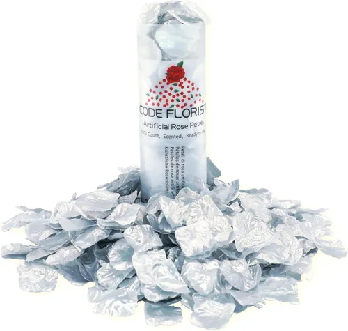Vista 15 de CODE FLORIST 1100 pétalos de rosa de seda para el día de San Valentín, pétalos de rosa falsos para noche romántica, boda, propuesta de decoración