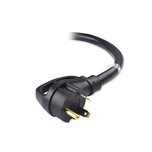 Vista 3 de Cable Matters Adaptador LED de 3 clavijas de 30 amperios a 15 amperios para generador (divisor adaptador de 30A a 110) 2.5 pies - NEMA TT-30P a 2X