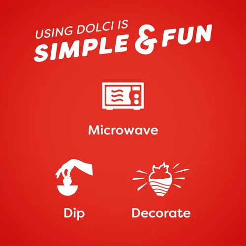 Vista 4 de Dolci Frutta Obleas Blancas para Derretir, 12 onzas (Paquete de 1) ¡Simplemente Microondas, Sumerge y Listo! Siempre Sin Gluten y Sin Nueces