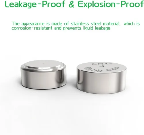 Vista 4 de Cotchear 10 pilas de botón Ag13 LR44 SR44 L1154 A76 LR1154 357A batería de botón