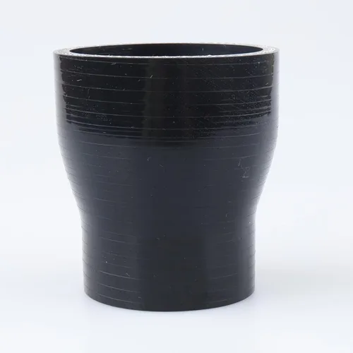 Vista 42 de AC PERFORMANCE ID de 1" a 1/2" (25mm a 13mm) Manguera de silicona recta reductora de 3 capas reforzada negra, 3" de longitud