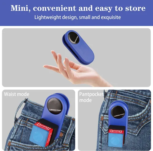 Vista 5 de Clip magnético para tiza de billar, portador de tiza para billar y accesorios de billar Azul