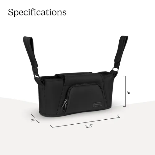 Vista 6 de UPPAbaby Carry-All - Organizador para padres, fácil de colocar, ajuste universal, múltiples compartimentos para bebidas, aperitivos + artículos
