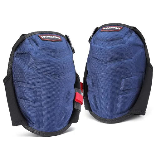 Vista 10 de WORKPRO Rodilleras para el trabajo, rodilleras de construcción con cojín ergonómico de gel y acolchado de espuma para jardinería, carpintería