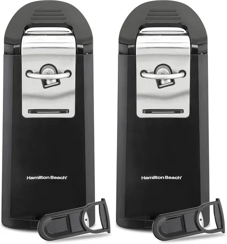 Vista 10 de Hamilton Beach Smooth Touch - Abrelatas automático eléctrico con palanca de fácil empuje, para todos los tamaños estándar y Pop-Top, extra alto