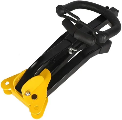 Vista 4 de Soporte plegable para saxofón, soporte ajustable para saxofón alto/tenor con bloqueo de cadena, soporte de trípode portátil para saxofón con diseño