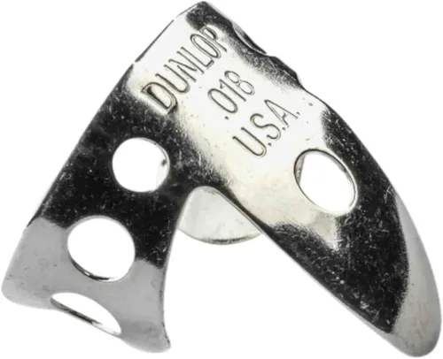 Vista 3 de Jim Dunlop 33P013 .013 pulgadas dedo de plata de níquel y thumbpicks