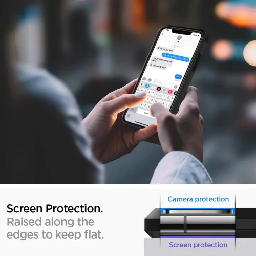 Vista 4 de Spigen Funda Tough Armor diseñada para Apple iPhone 11 (2019), color negro