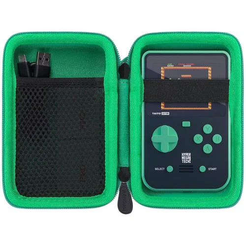 Aenllosi Hard Carrying Case Compatible with Blaze Taito Super Pocket Arcade Gaming Handhled,Mesh Pocket for USB Cable & Evercade Cartridges(Case