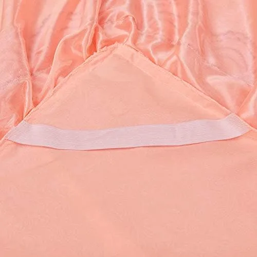 Vista 7 de Juego de sábanas y fundas de almohada con volantes de doble capa, jacquard coral, tamaño matrimonial