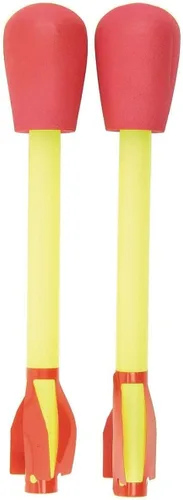 Vista 10 de Stomp Rocket Recambios de cohetes ultra LED, 2 cohetes, cohetes LED de repuesto con punta de espuma para niños, divertidos juguetes para patio