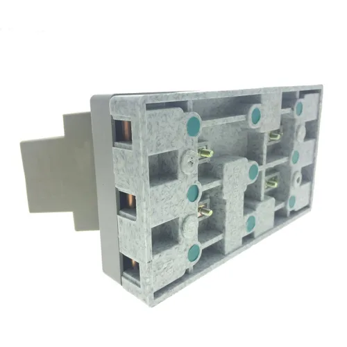 Vista 6 de YXQ 380V 100A 3 Polo Doble Tiro Fuente de Alimentación Control de Seguridad Interruptor Cuchillo Gris