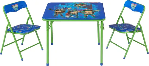 Vista 15 de Marvel Avengers - Juego de mesa y silla de actividades para niños de 3 piezas, mesa cuadrada con 2 sillas plegables, muebles temáticos