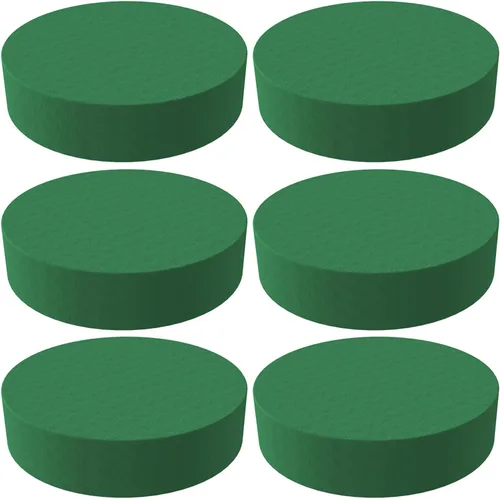 6 bloques de espuma floral de 3 pulgadas grandes de espuma floral seca redonda de espuma para flores artificiales, decoración de fiesta de flores de