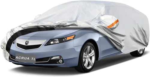 Vista 71 de GUNHYI - Funda de automóvil de 6 capas para Tesla Model 3 (2017-2025), impermeable para todo tipo de clima, protección UV contra la nieve, el sol