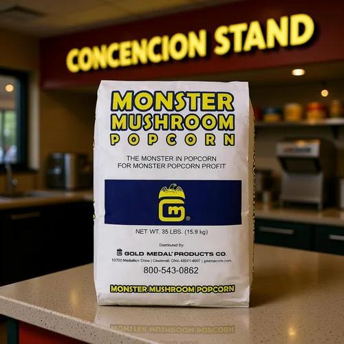 Vista 6 de Bolsa de palomitas de maíz con champiñones Monster de 35 libras