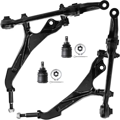 Vista 89 de Detroit Axle - Ejes de eje delantero izquierdo derecho CV + brazos de control delanteros inferiores de repuesto para Ford Focus 2000-2004 - Juego