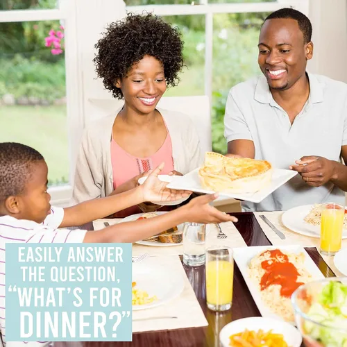 Vista 5 de Planificador semanal de comidas para refrigerador, tablero magnético de menús semanales para la cocina con tabla de conversiones