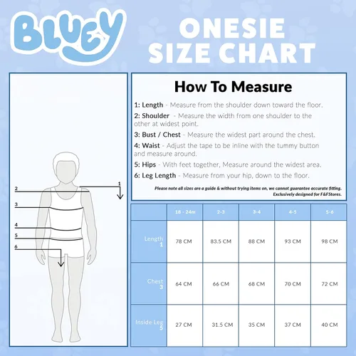 Vista 7 de Bluey Pijamas de forro polar para niños y niñas
