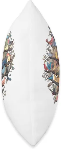 Vista 2 de Vogelliebhaber & Vogel Beobachter Store Tree Bird Observation Throw Pillow, 16x16, Multicolor