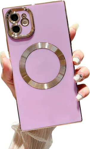 Vista 64 de Owncase Funda Magnética para iPhone 11, (Compatible con MagSafe) (Protección Completa de Lente de Cámara) (Esquinas Reforzadas) Funda Parachoques