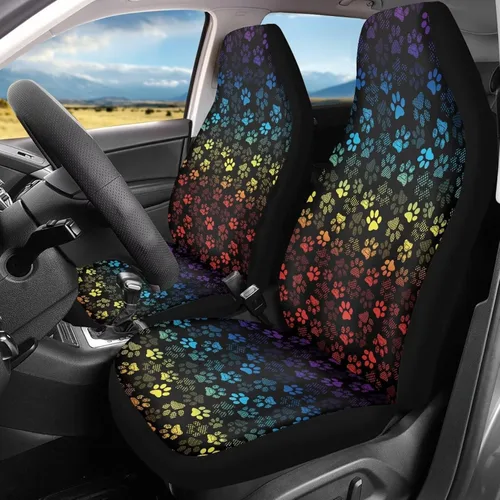 Vista 10 de Bulopur - Fundas abstractas de estilo bohemio con mandala para asientos de automóvil, juego de 2, fundas universales delgadas para asientos